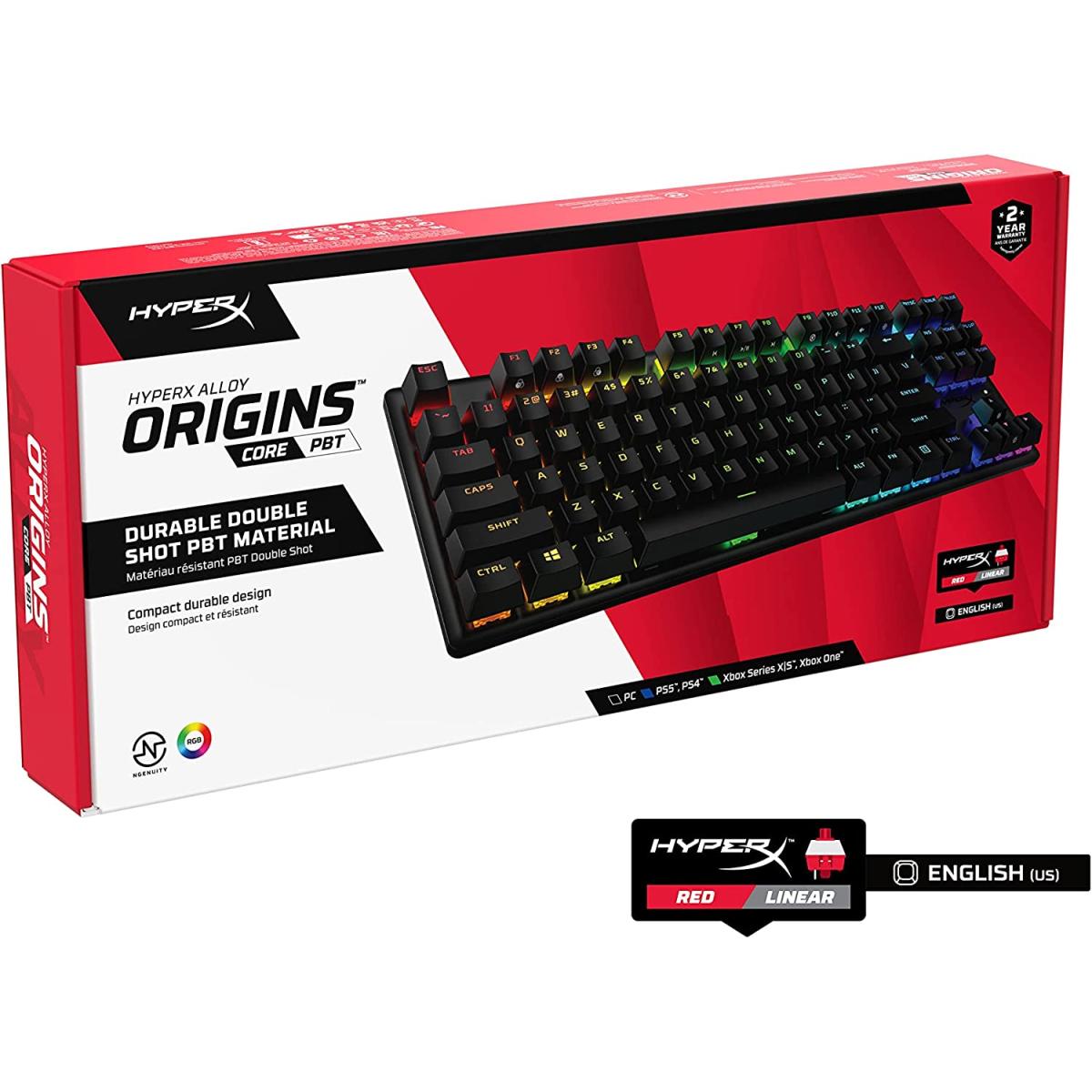 HyperX Alloy Origins Core PBT HX Red - Mechanical Gaming Keyboard HyperX Alloy Origins Core PBT HX Red - Mechanical Gaming Keyboard